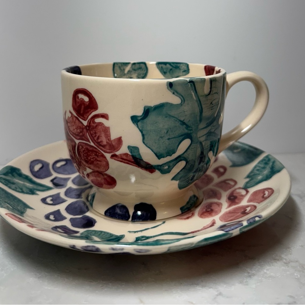 Emma Bridgewater Grapevine Cup and Saucer